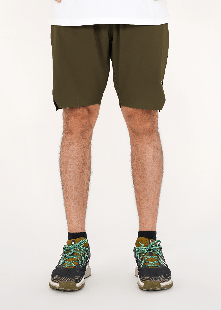 Prime Baggy Short - Olive/White