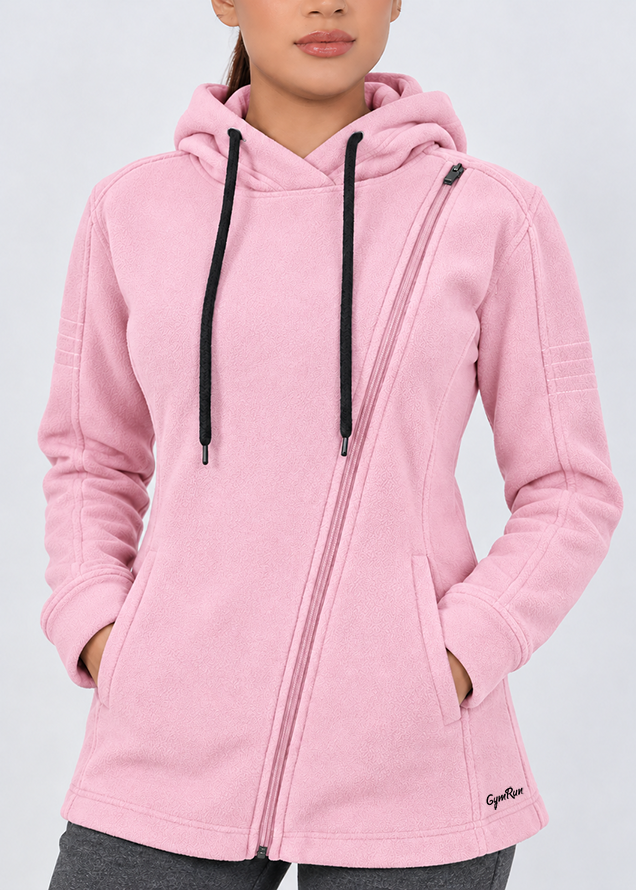Crossover Hoodie - Pink Gymrun