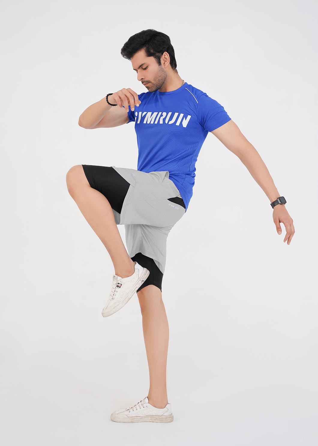 Elite Grid Dual Short - Grey