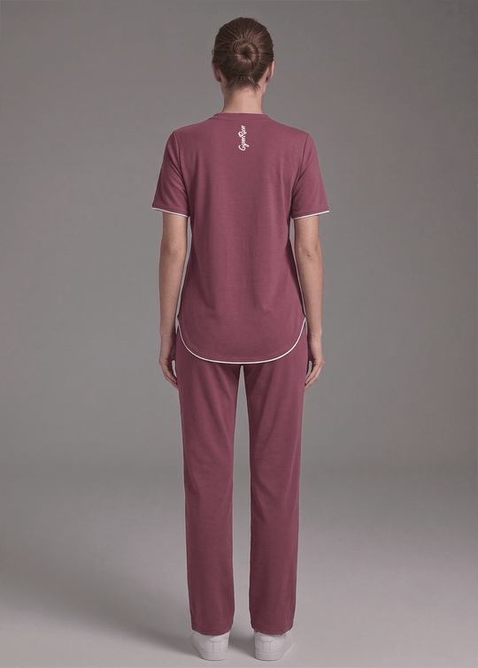 Motion Line Tracksuit - Deep Plum