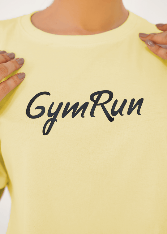 Pursuit Boxy Crop - Lemon