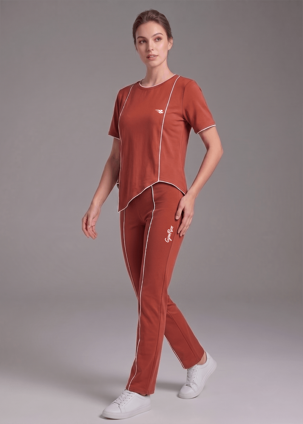 Motion Line Tracksuit - Intense Rust