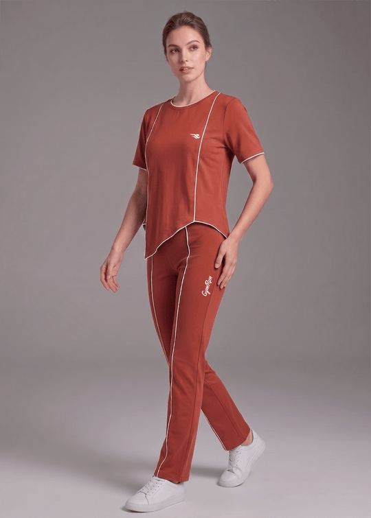 Motion Line Tracksuit - Intense Rust