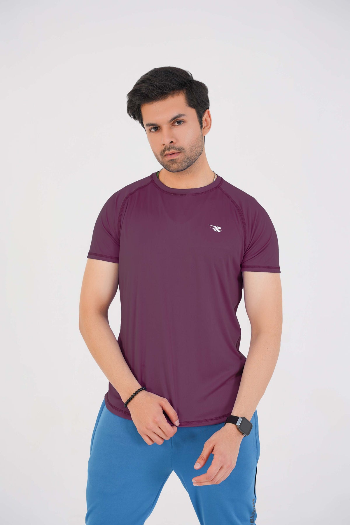 Men's Basic Performance T-Shirt - Deep Plum