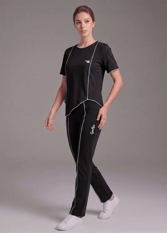 Motion Line Tracksuit - Black