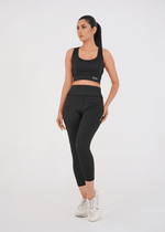Ladies Basic Performance Sports Bra + Leggings - Black