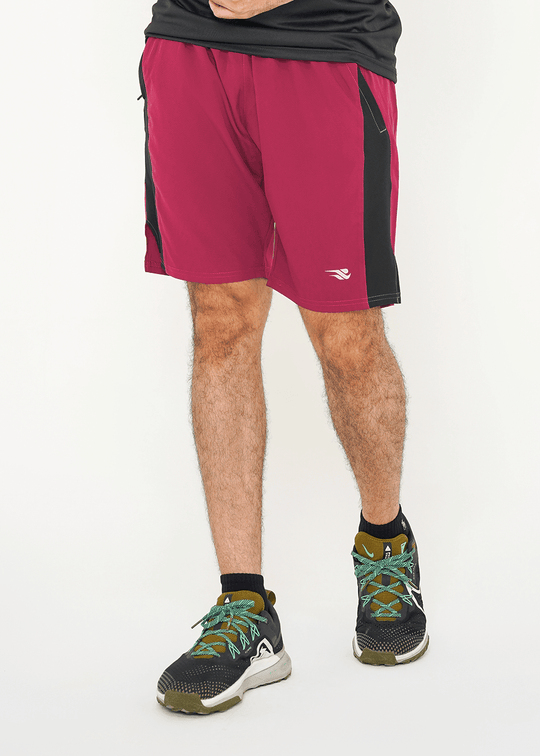 Ergo Vent Short - Maroon/Black