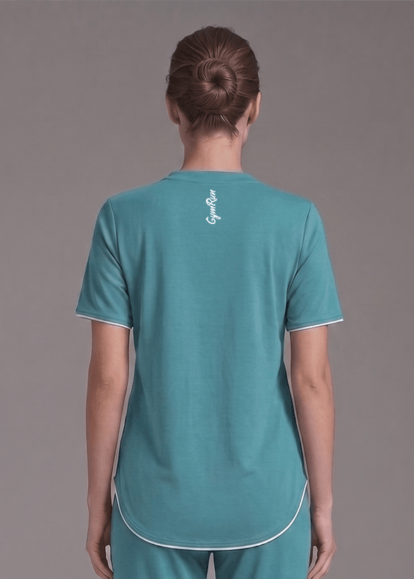 Motion Line T-Shirt - Dusky Fern