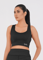 Ladies Basic Performance Sports Bra -  Black