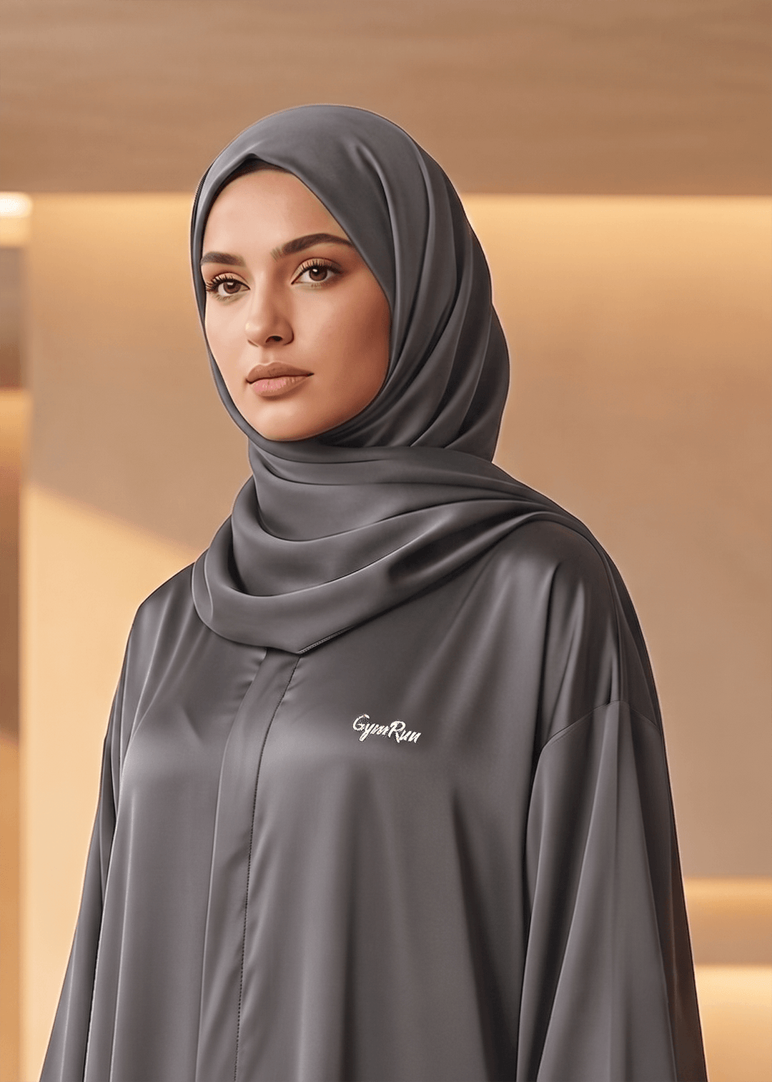 Grace Ride Abaya - Grey