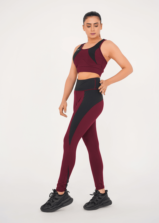 Epic Sports Bra + Legging - Maroon