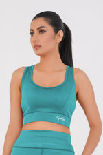 Ladies Basic Performance Sports Bra - Dusky Fern