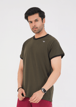 Oversized Edge Tee - Olive