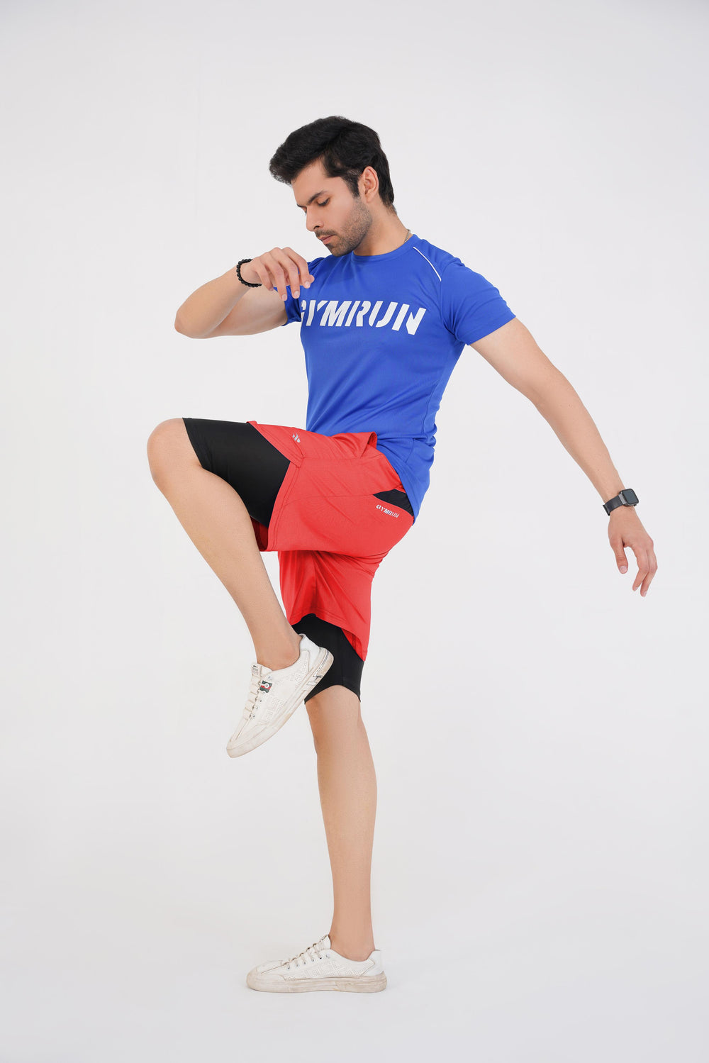 Elite Grid Dual Short - Red
