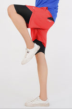 Elite Grid Dual Short - Red