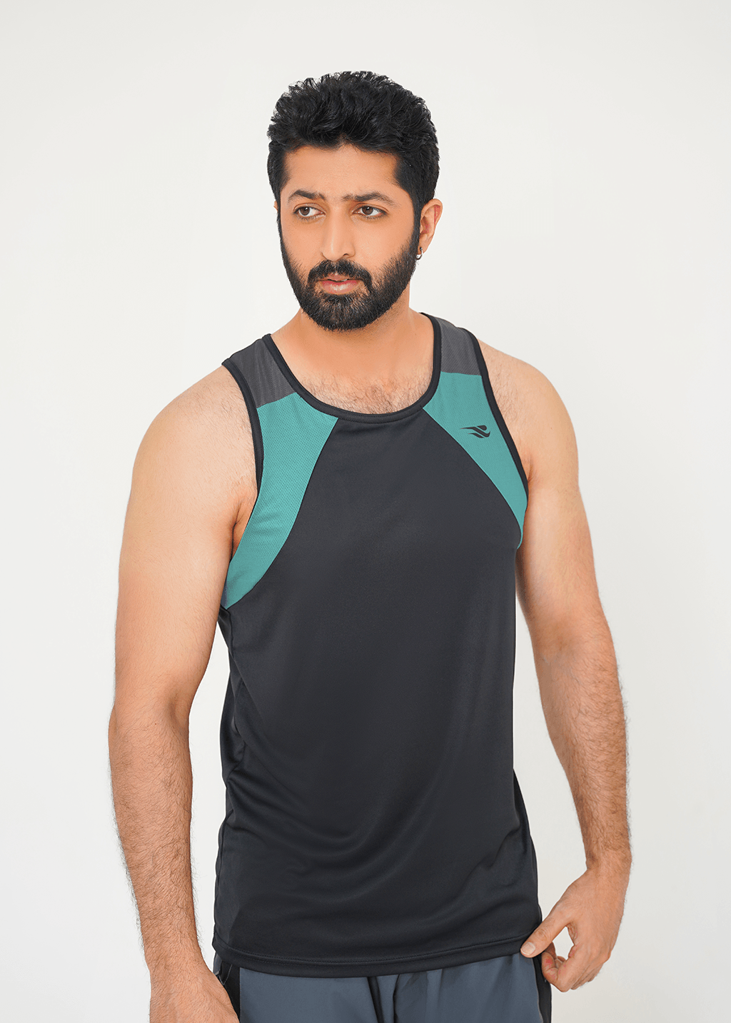 Titan Flex Tank - Black/Weighted Teal