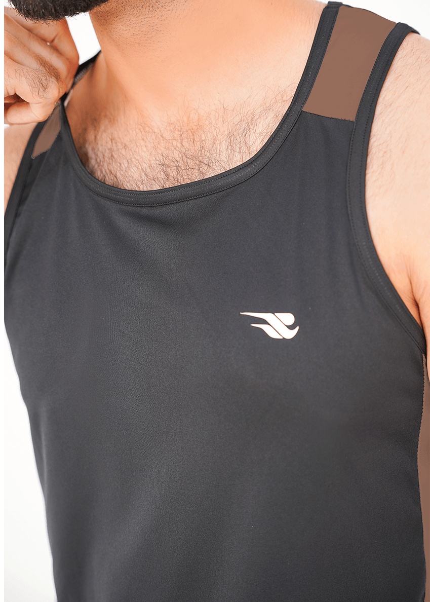 Onyx Edge Tank - Black/Walnut Brown