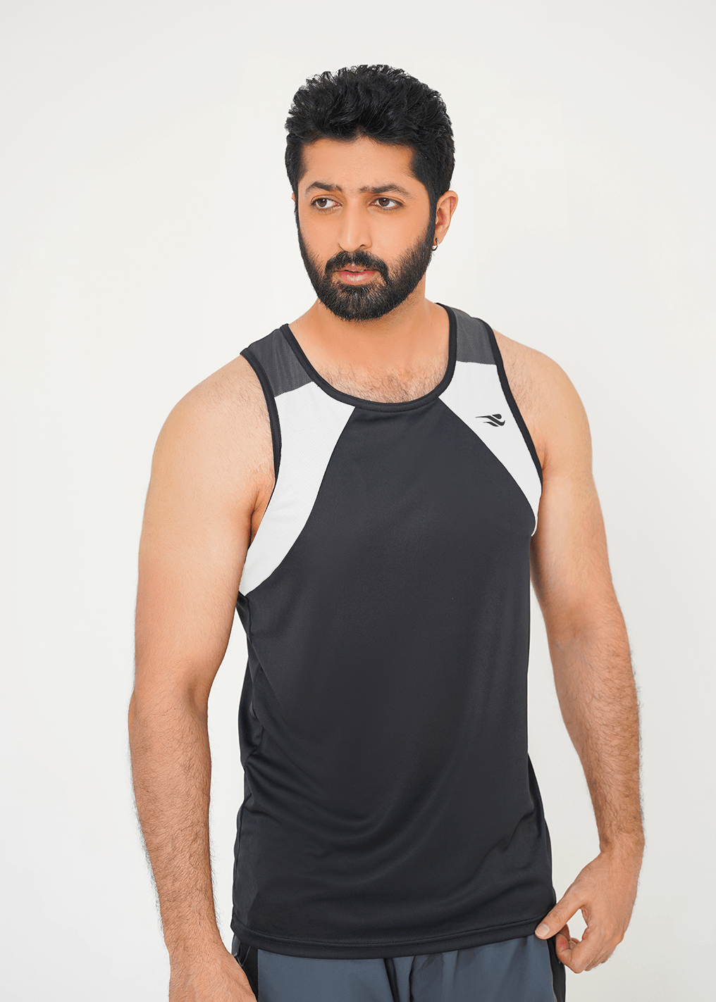Titan Flex Tank - Black/White