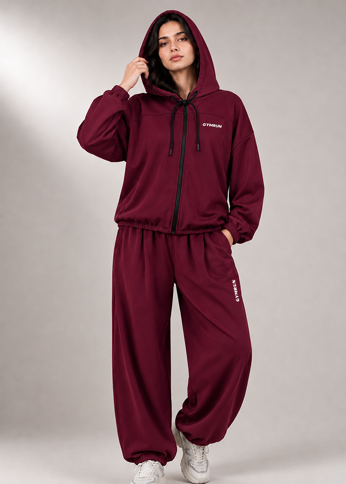 Zero Fit Tracksuit - Maroon