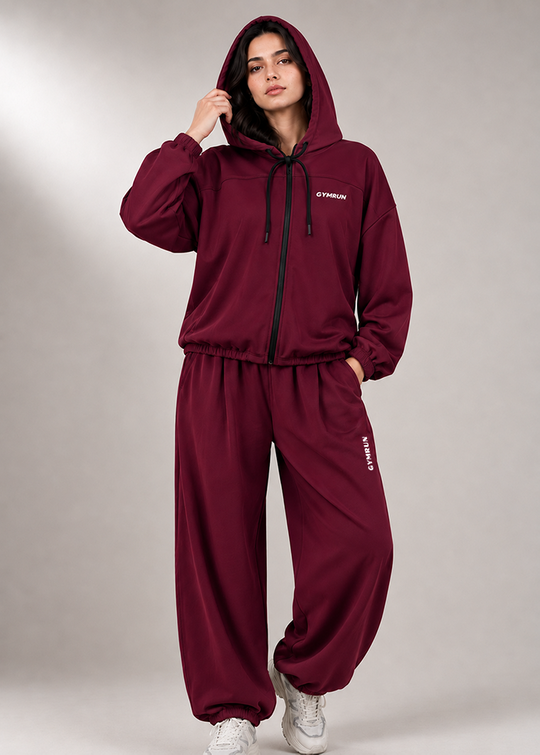 Zero Fit Tracksuit - Maroon