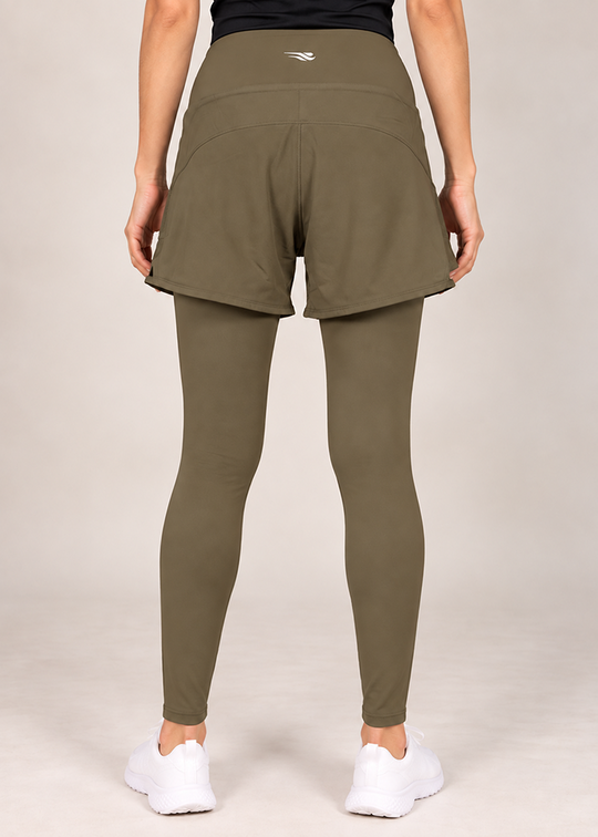 Stride Short Tights - Olive Gymrun