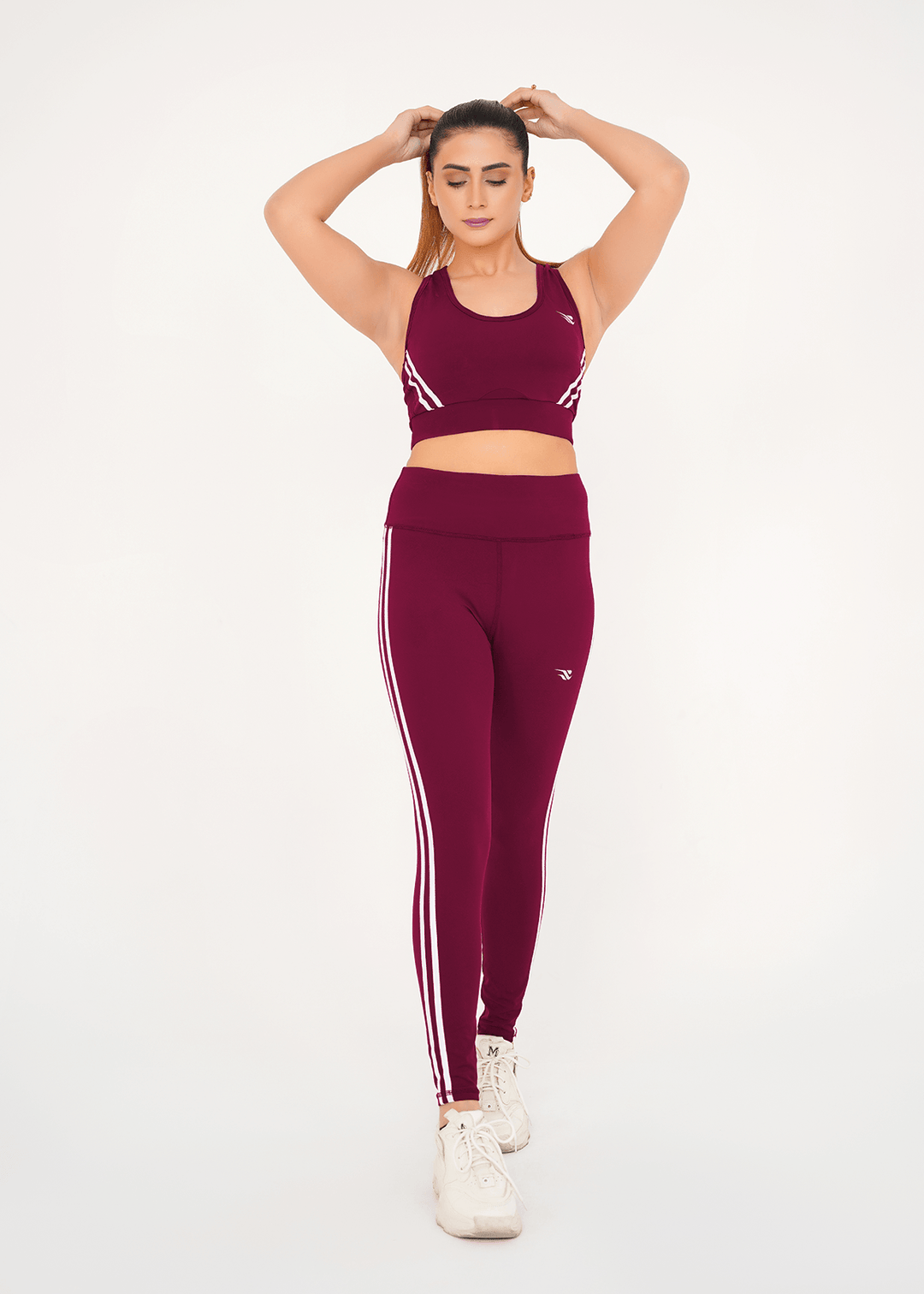 Impact Sports Bra + Legging - Maroon
