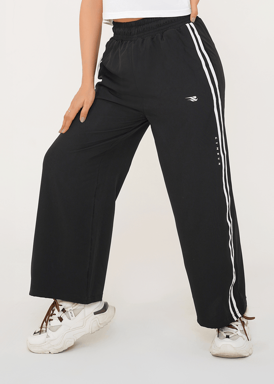 Women Velocity Stripe Trouser - Black