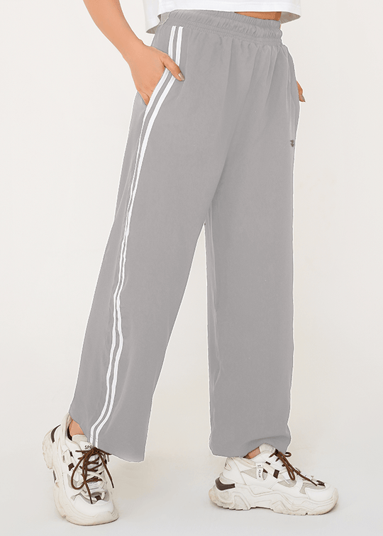 Women Velocity Stripe Trouser - Grey