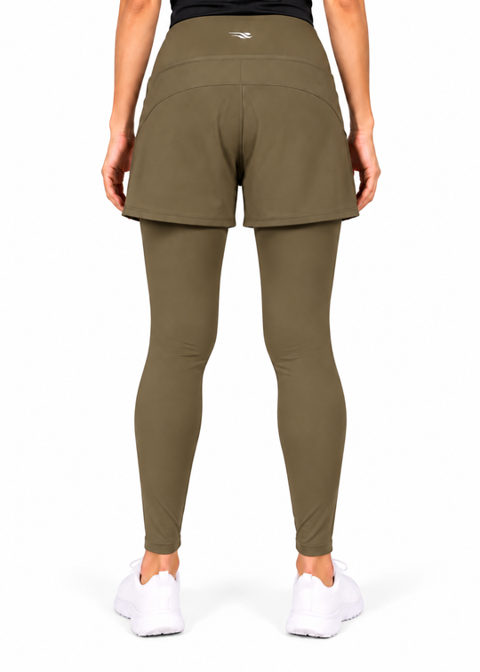 Stride Short Tights - Olive Gymrun