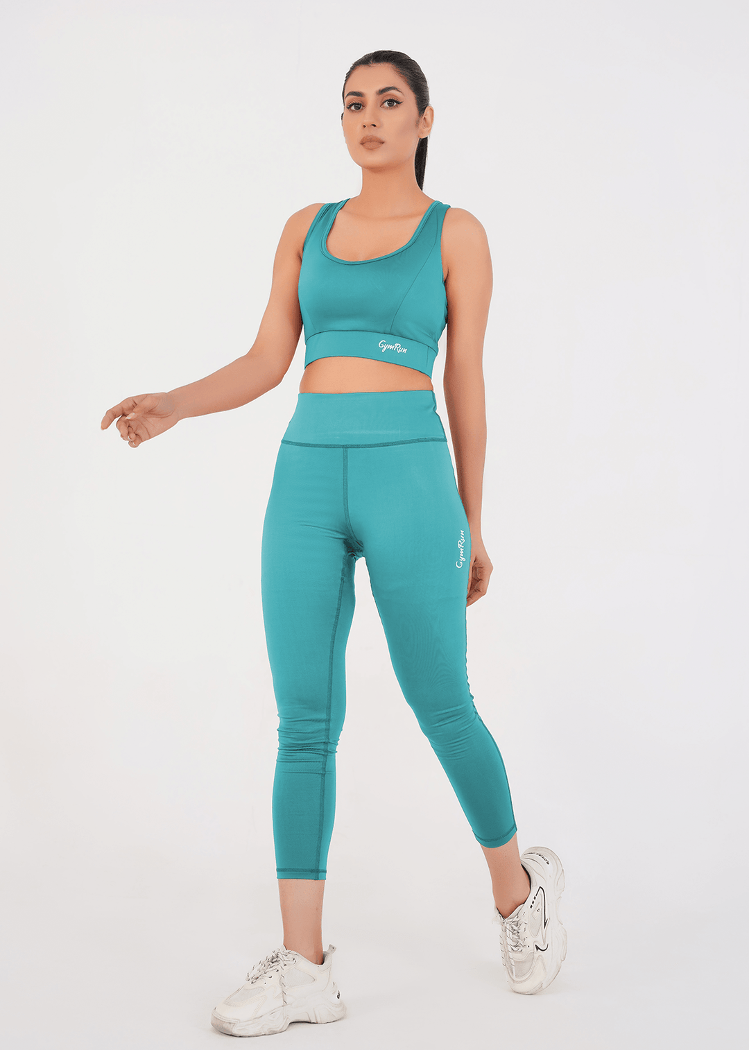 Ladies Basic Performance Sports Bra + Leggings - Dusky Fern