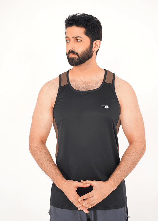 Onyx Edge Tank - Black/Walnut Brown