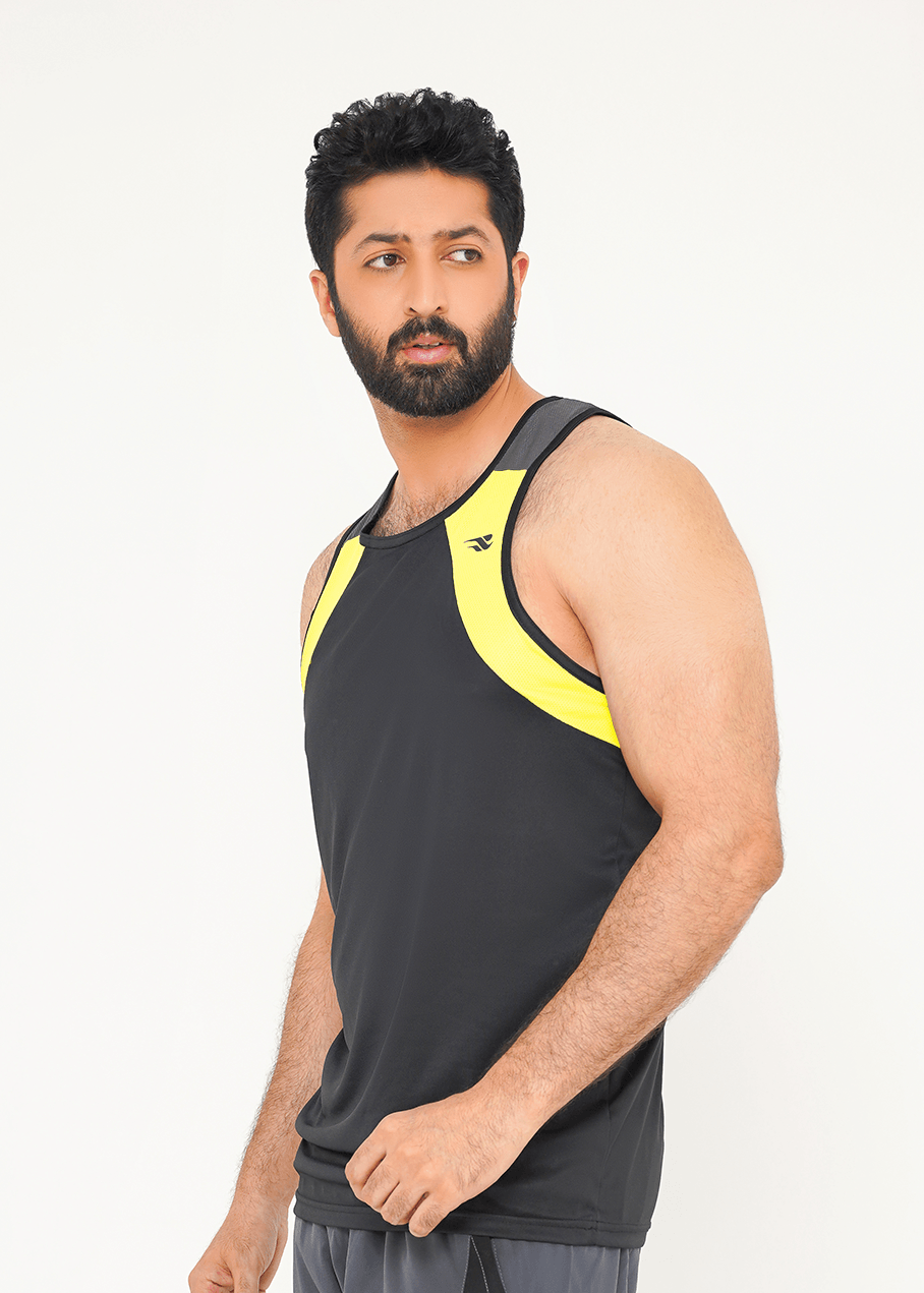 Titan Flex Tank - Black/Hi-vis Yellow