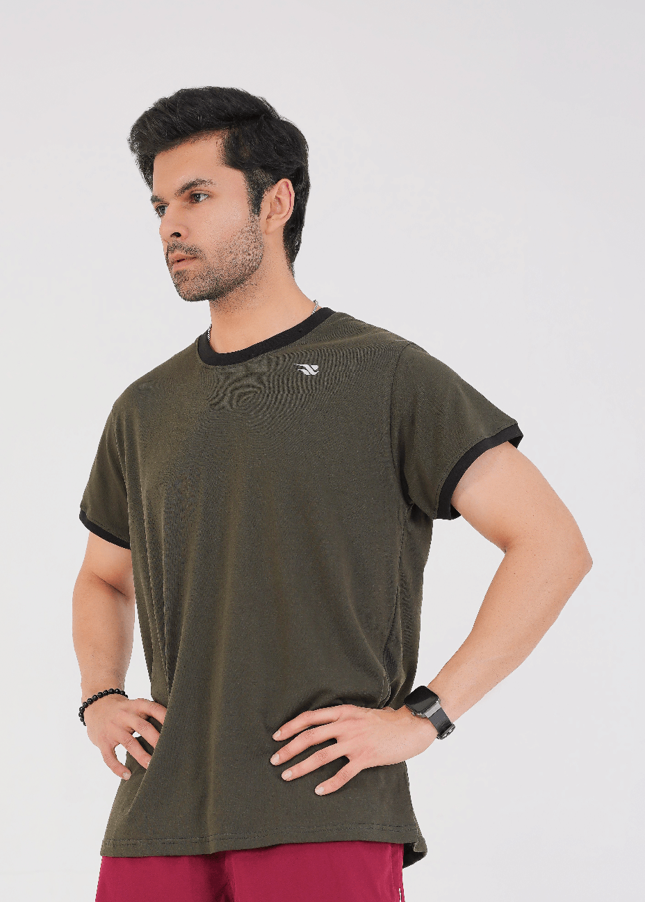 Oversized Edge Tee - Olive