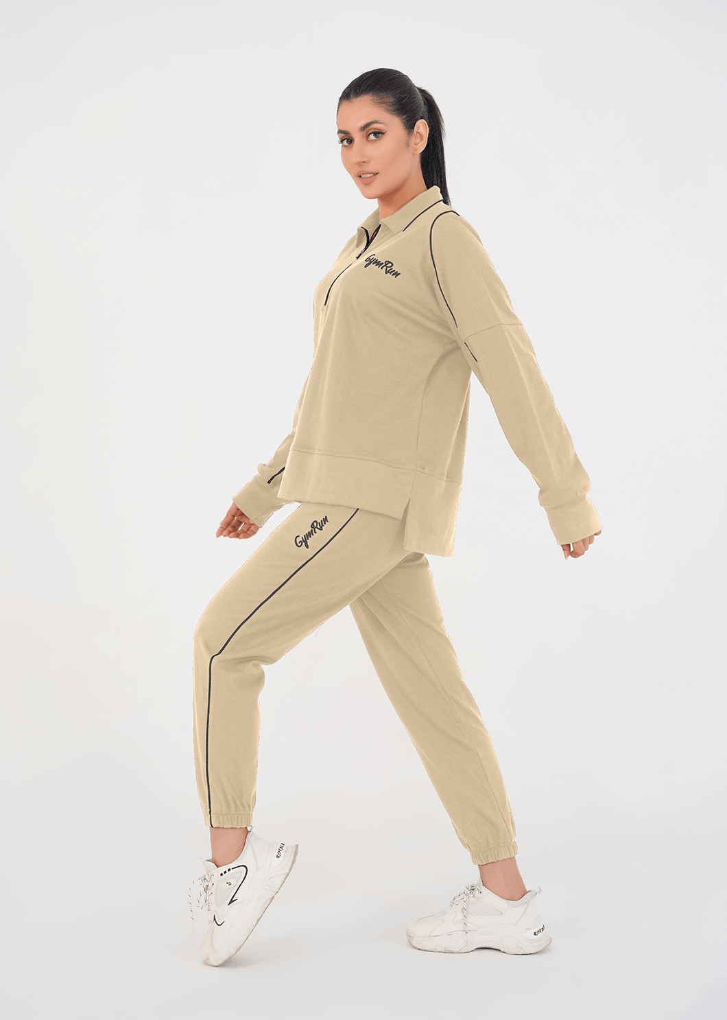 Ease Flex Track Suit - Beige
