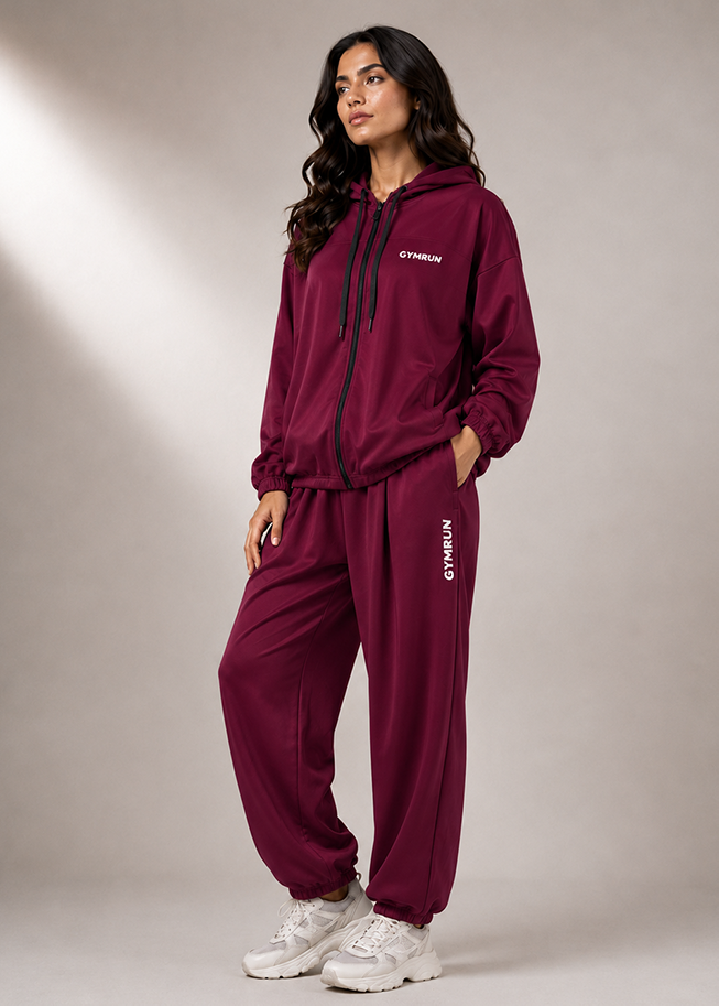Zero Fit Tracksuit - Maroon