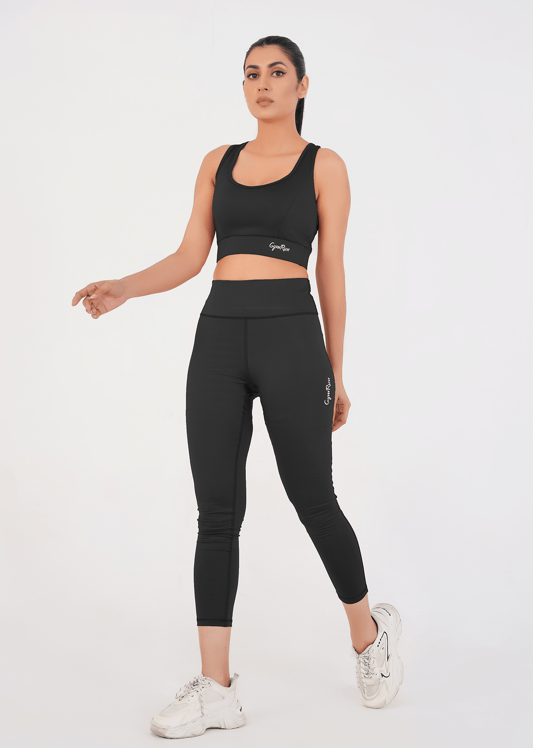 Ladies Basic Performance Sports Bra + Leggings - Black