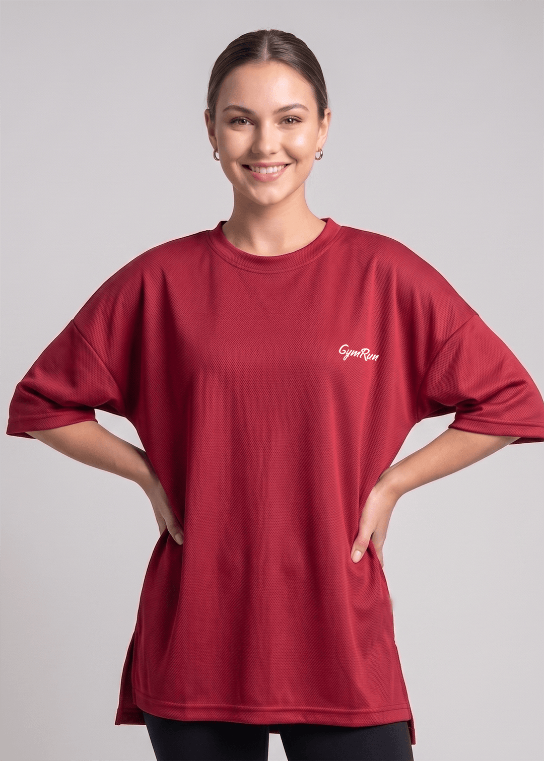 Prime Oversized T-Shirt - Maroon