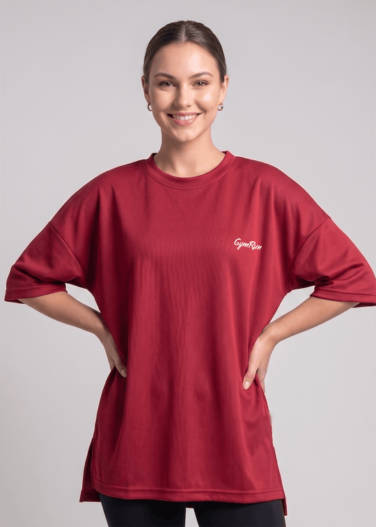 Prime Oversized T-Shirt - Maroon