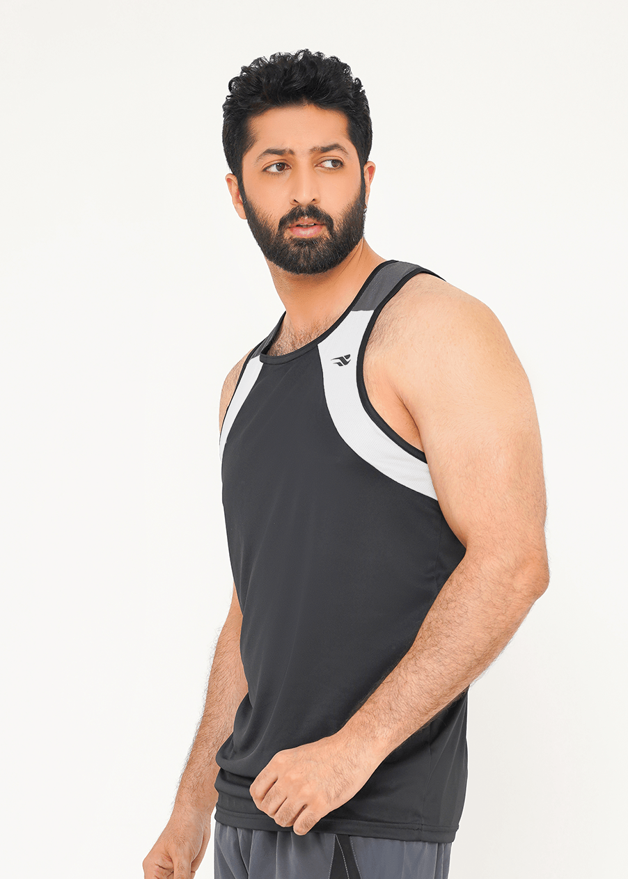 Titan Flex Tank - Black/White