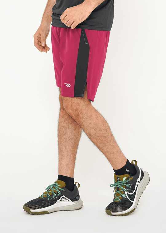 Ergo Vent Short - Maroon/Black
