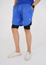 Elite Grid Dual Short - Blue