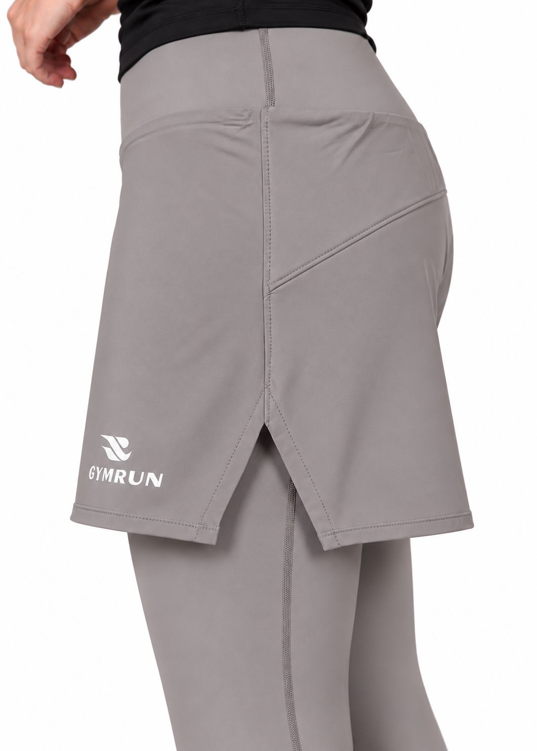 Stride Short Tights - Grey Gymrun