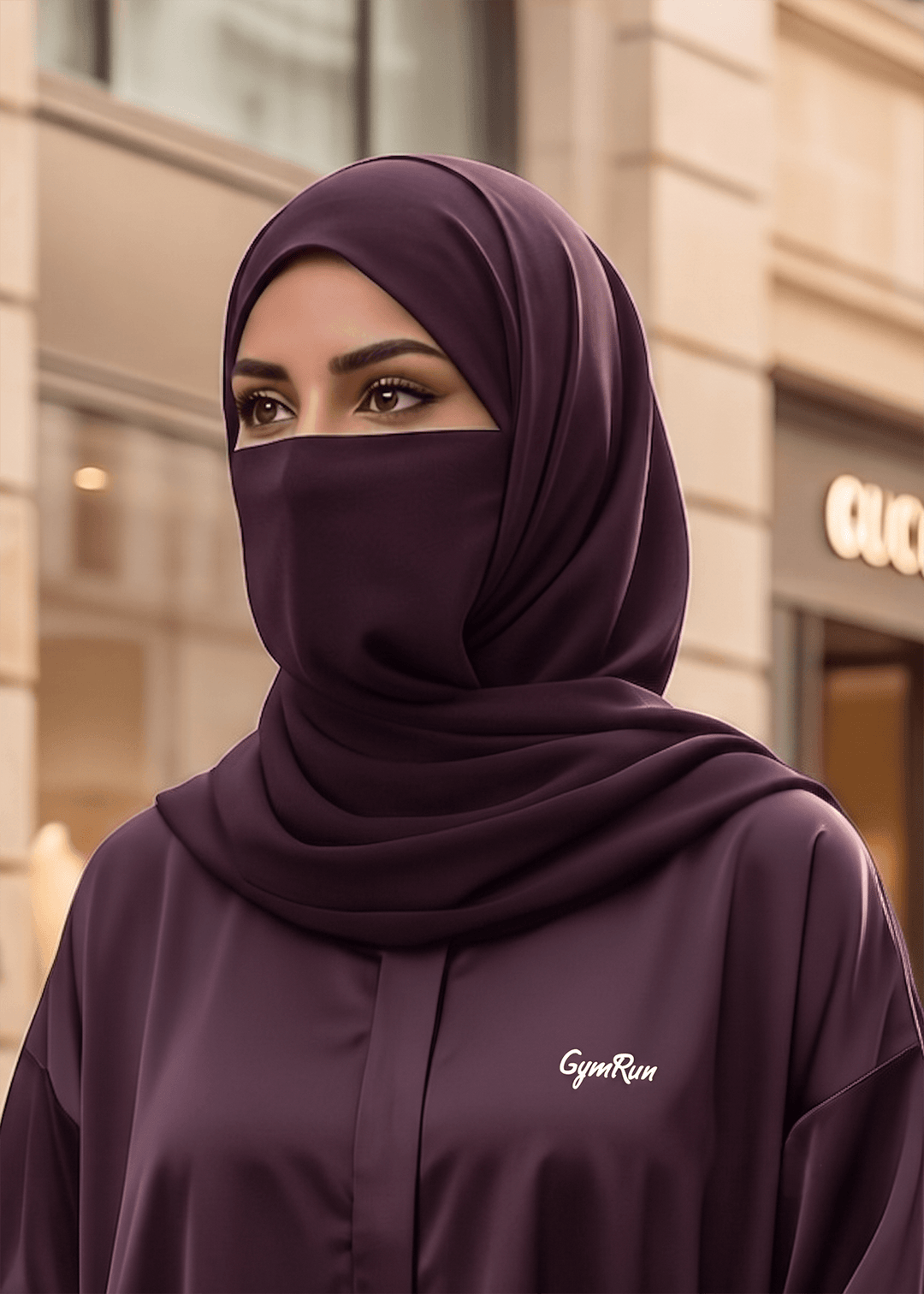 Grace Ride Abaya - Deep Plum