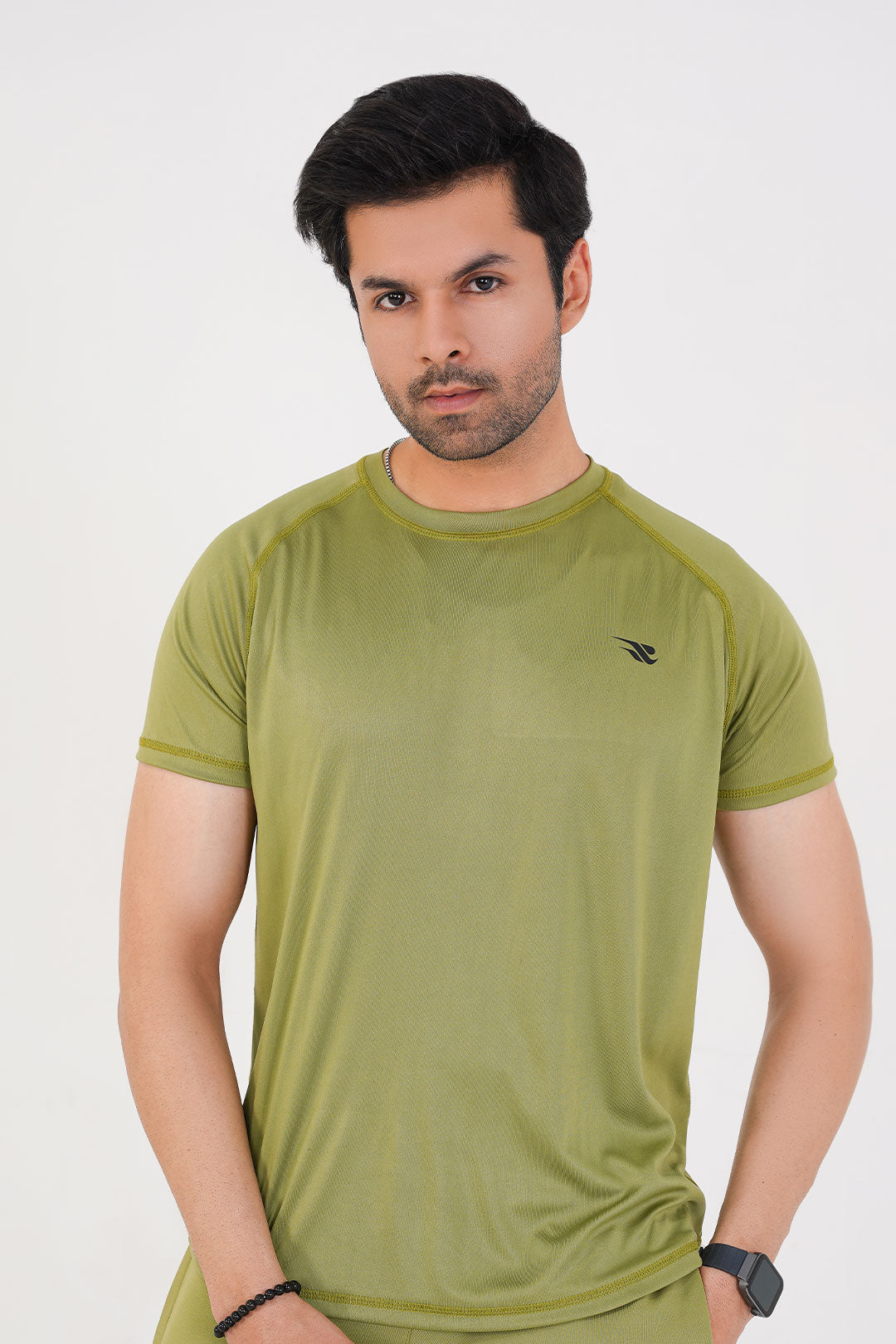 Men's Basic Performance T-Shirt - Olive Green