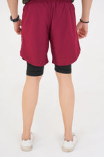 Prime Dual Short - Maroon