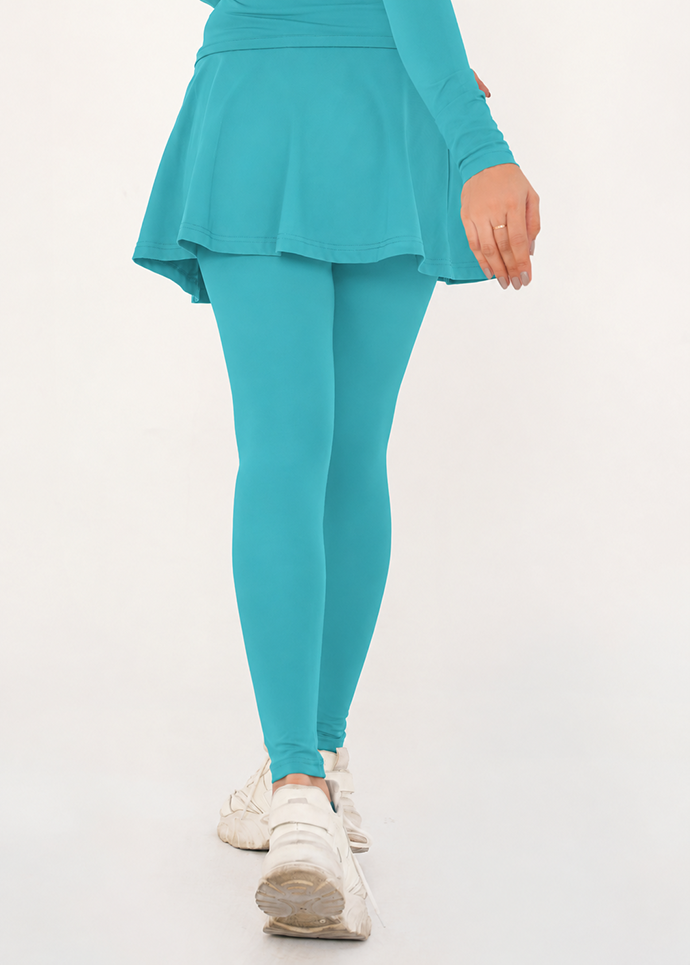 Stride Skirt Tights - Dusty Fern Gymrun