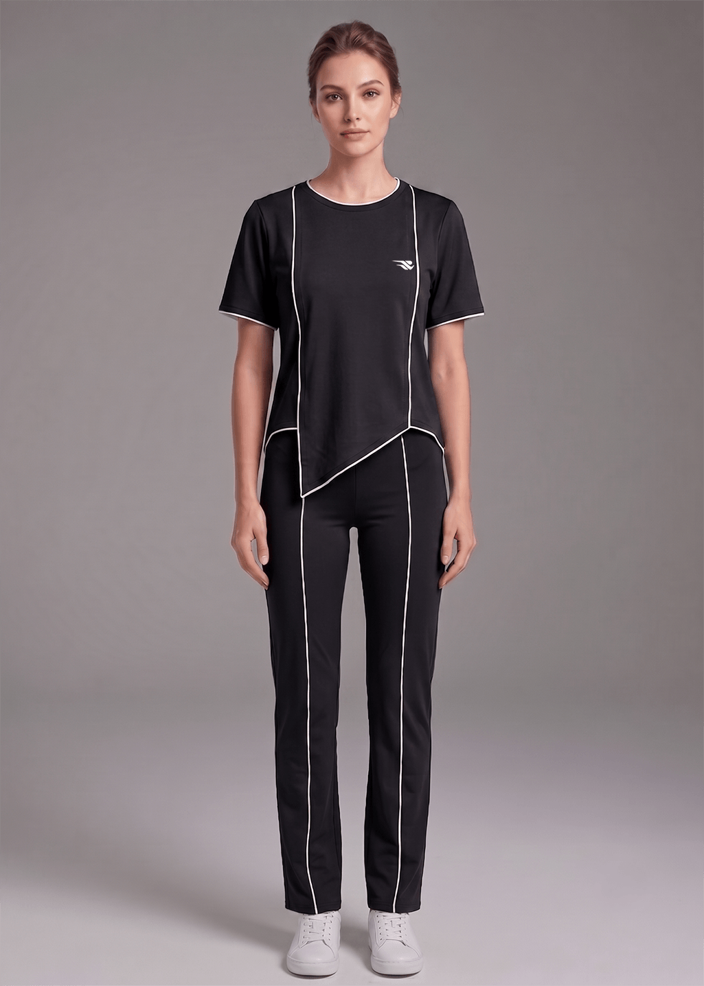 Motion Line Tracksuit - Black