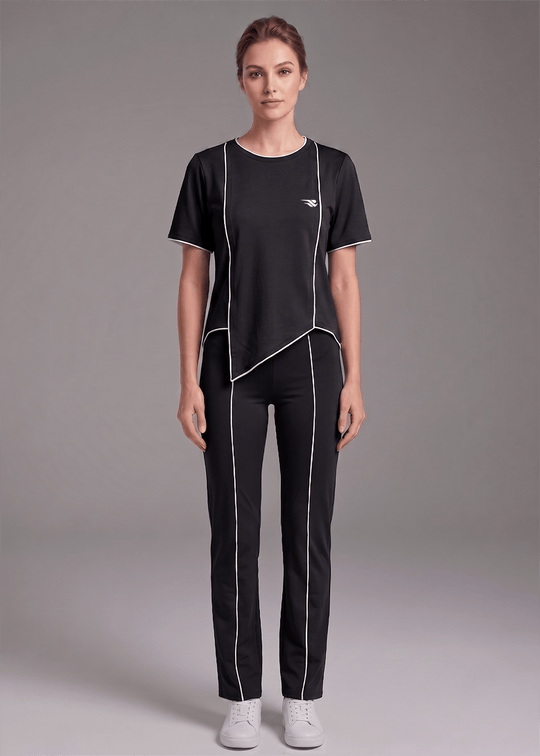 Motion Line Tracksuit - Black