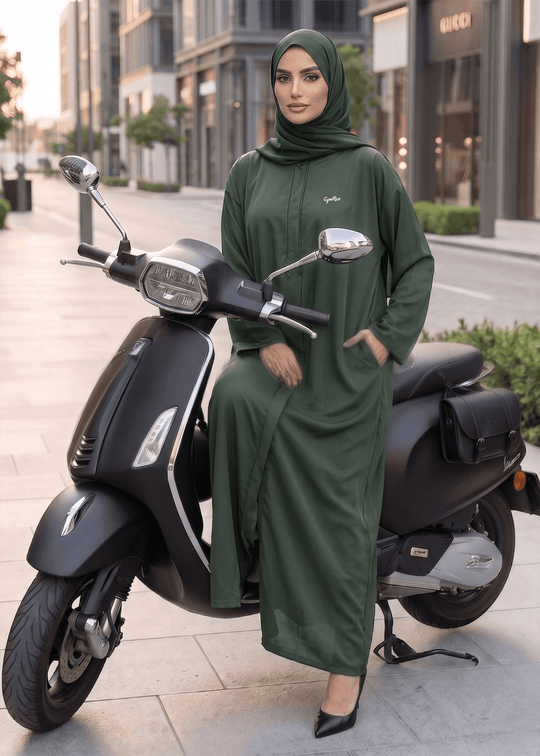 Grace Ride Abaya - Olive