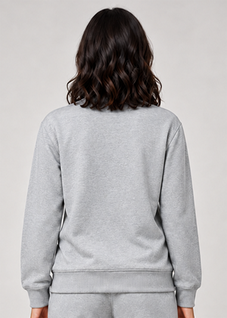 Stride Edge Sweatshirt - Heather Grey/Charcoal Gymrun